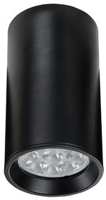 Spot aplicat design modern Lilia negru 6,3cm