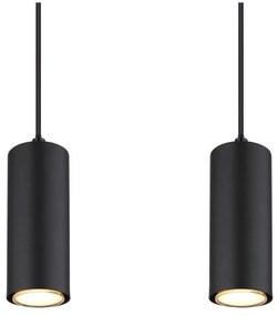 Lustra 4L design industrial Robby negru, maro