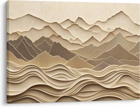Tablou - Linii Montane 3D (70x50 cm)