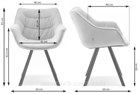 Scaun Nina (svetlogri + negru). 1111201