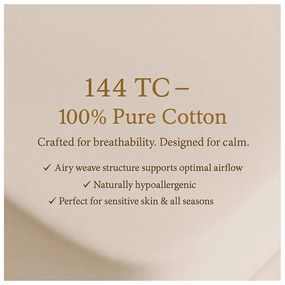 Cearceaf alb din bumbac ranforcé cu elastic 200x140 cm Ranforce – Mila Home Luxury