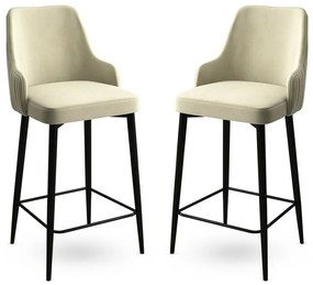 Set de scaune de bar Enox Cream, 2 buc.