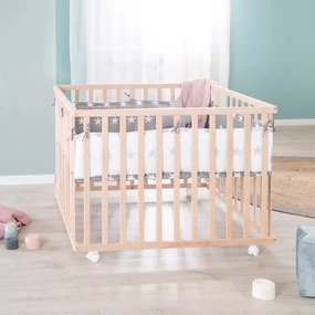 Țarc pentru copii în culoare naturală 100x100 cm – Roba