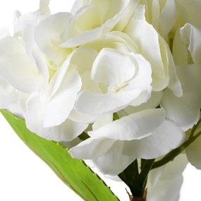 Buchet artificial LUX din 48 de hortensii albe, Hydrangeas