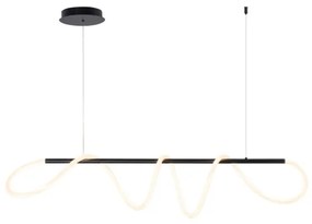 Lustră LED pe cablu Zuma Line 20006PM-BK BALBO LED/45W/230V 3000/4000/6000K