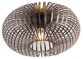 Plafoniera rotundă de design maro ruginiu - Johanna