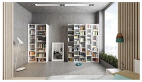 Bibliotecă albă 182x224 cm Valsa – TemaHome