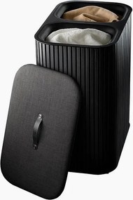 Coș de rufe negru 2x45 l din bambus Tota Luxe – Joseph Joseph