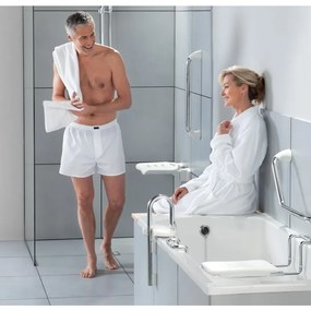 Spirella Mâner unghiular pentru baie ECO, crom, 71cm