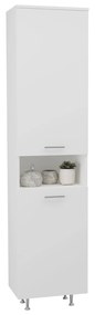 Dulap Baie Dax, cos rufe, Alb, 45 x 32 x 188 cm