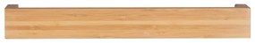 Raft de perete din bambus Wenko Dark, lățime 40 cm