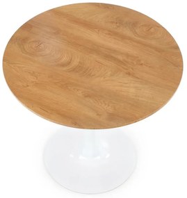 Masa de bucaterie Sting, lemn natural/alb