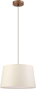 Lustră suspendată pe cablu AIDA 1xE27/15W/230V, Ø 35 cm, stejar/crem
