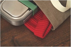 Cutie din oțel inoxidabil pentru gustări și curea verde Black + Blum, 1000 ml