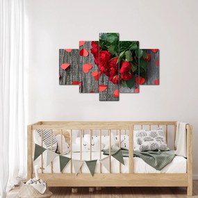 Tablou - cu buchet de flori (150x105 cm)