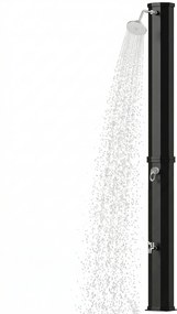 Outsunny Duș solar 60 L duș de grădină cu cap de ploaie reglabil, robinet, temperatură ajustabilă | Aosom Romania