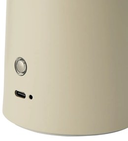Veioza LED portabila cu baterie design nordic Faye bej