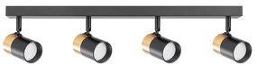 Spot Zuma Line 2204BD-4-BK FORI 4xGU10/50W/230V negru/auriu