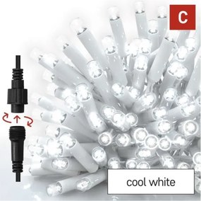 Ghirlandă LED pentru exterior 50xLED/3x0,4m IP44 alb rece