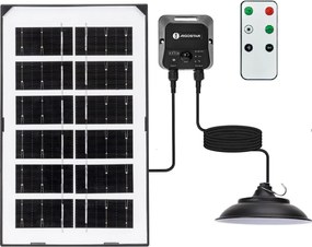 Aigostar - Lustră solară LED/35W/12V 3000 mAh 6500K Ø 15 cm