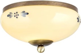 Orion - Plafonieră LANDHAUS 1xE27/60W/230V Ø 21 cm bronz/bej/albastru