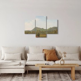 Tablou - Simon Denis,  View Near Naples, reproducere (90x60 cm)