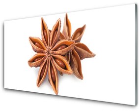 Tablou pe sticla Cinnamon Brown Floral