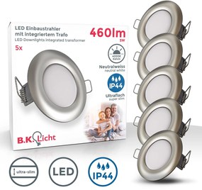 BKLICHT LED Set de 5 spoturi 8,5/2,5 cm
