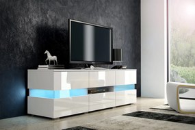 Masă TV Ivey (alb + alb lucios). 780137