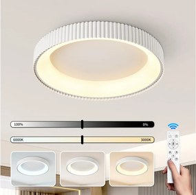 Brilagi - Plafonieră LED reglabilă FALCON MODERN LED/54W/230V 60 cm albă + telecomandă