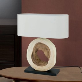 Veioza/Lampa de masa lemn stil rustic NATHAN