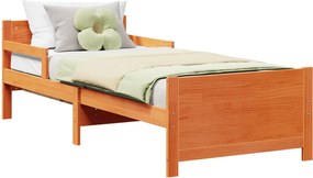 vidaXL Cadru de pat Maroniu cerat 80 x 200 cm Lemn compozit