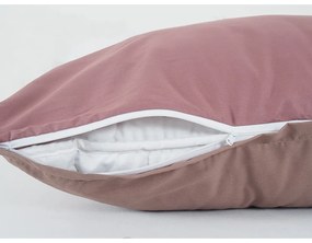 B.E.S. Petrovice Lenjerie de pat din bumbac Double face maro/bordó