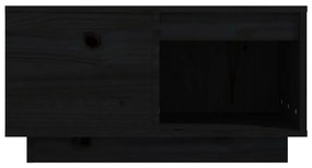 Masuta de cafea, negru, 60x61x32,5 cm, lemn masiv de pin 1, Negru, 60 x 61 x 32.5 cm