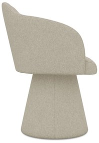 Scaun de sufragerie bej tapițat Kanoa – Makamii