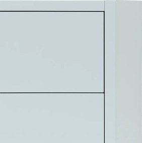 Boxie 2 sertare dulap de perete 40x40x37 cm albastru