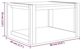 Dulap de baie, 60x45x35 cm, lemn masiv de tec 1, 60 x 45 x 35 cm