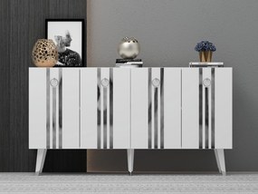 Dulap Pometu (alb + argintiu) . 1093456