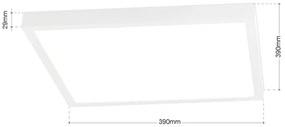 Orion - Plafonieră LED dimabilă DISC LED/30W/230V 2700/3000/4000K 39x39 cm alb