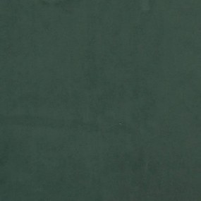Cadru de pat cu tablie, verde inchis, 120x200 cm, catifea Verde inchis, 120 x 200 cm, Nasturi de tapiterie