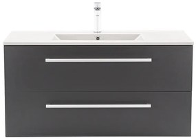 Dulap inferior Vario Clam 100 cu lavoar antracit-antracit
