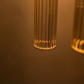 Lustra cu 3 pendule design modern ARIA alama periata
