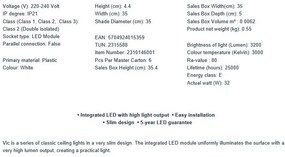 Plafoniera LED stil minimalist Vic 35cm