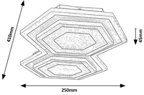 Plafonieră LED BITSI LED/44W/230V 3000/6000K Rabalux 71114