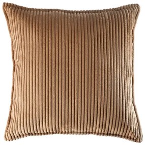 Pernă decorativă pentru copii maro cu tapițerie din catifea reiată Block – Wigiwama