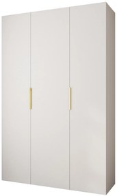 Dulap de haine 160 cm Carmela 40-4 (alb + Auriu). 1126658