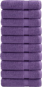 vidaXL Prosoape de duș premium SOLUND 10 buc. violet 70x140 cm 600 gsm