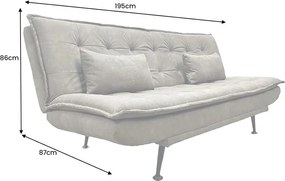 Canapea extensibila, Microfibra Taupe JAZZ 195cm