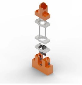 Set accesorii pistă cu bile Hubelino Elevator, 24 piese