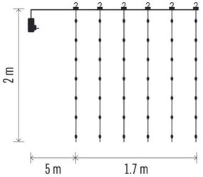 Instalație LED de Crăciun de exterior 240xLED/8 funcții 6,7 m IP44 alb cald